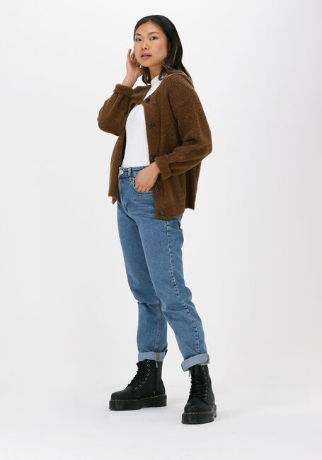 Bruine SELECTED WOMEN Vest SLFLULU LS KNIT SHORT CARDIGAN - large