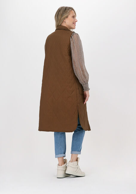 OBJECT Veste sans manches IRIS PADDED WAISTCOAT en camel - large