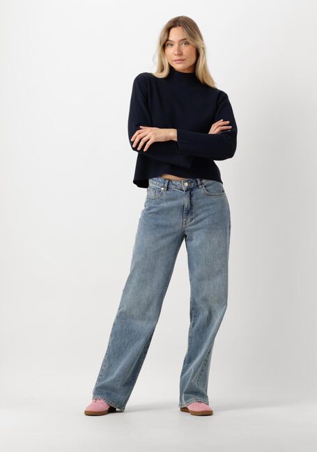 MINUS Pull LUPI HIGH NECK PULLOVER Bleu foncé - large