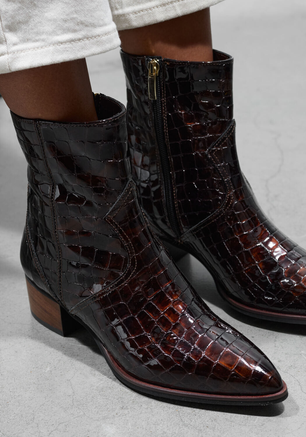 Bruine LINA LOCCHI Enkellaarsjes 3231 - large