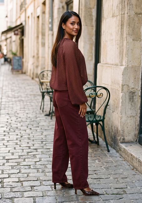 Bordeaux NUKUS  ALICIA BLOUSE PATTERN - large