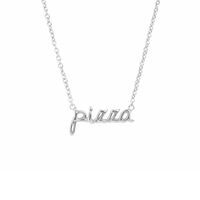 ALLTHELUCKINTHEWORLD Collier URBAN NECKLACE PIZZA en argent ALLTHELUCKINTHEWORLD Collier URBAN NECKLACE PIZZA en argent - medium