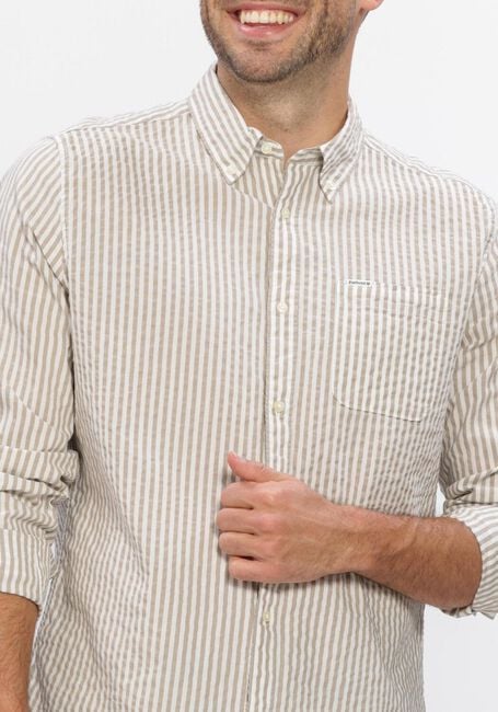 BARBOUR Chemise d&eacute;contract&eacute; CRESSWELL SEERSUCKER en beige - large