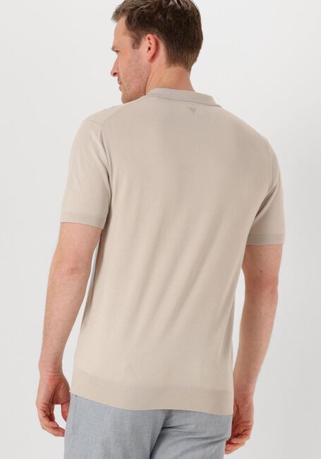 Beige PURE PATH Polo REGULAR FIT POLO SS HALF ZIP KNITWEAR - large