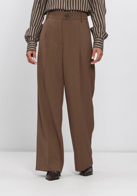 Bruine SECOND FEMALE Broeken/jumpsuits CLARSIE TROUSERS - large
