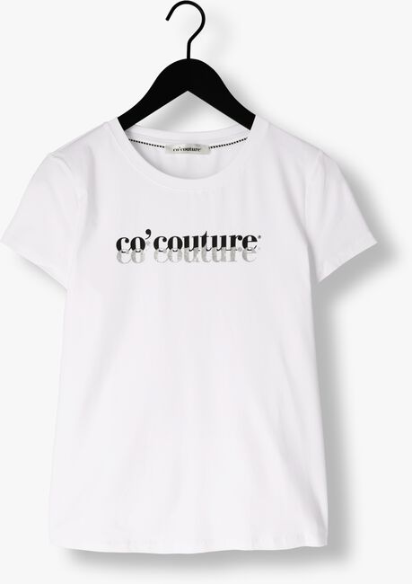 Witte CO'COUTURE T-shirt GLITTER LOGO TEE - large
