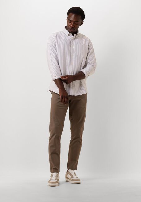 Beige SELECTED MEN Casual overhemd SLHREGRICK-OX SHIRT LS - large