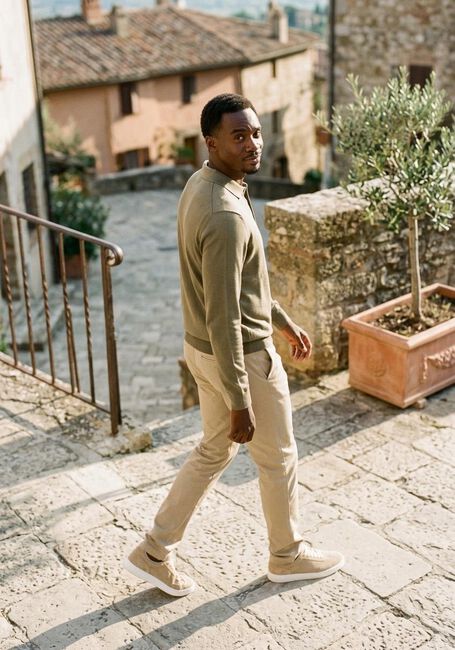 Khaki BOSS BLACK Trui BONO-L - large