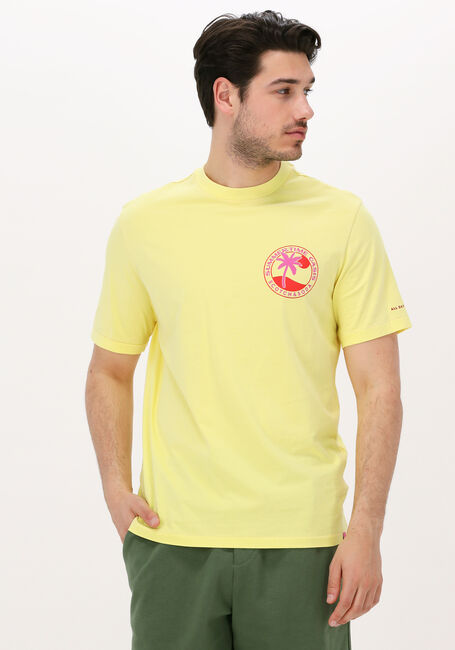 Gele SCOTCH & SODA T-shirt LOGO GRAPHIC JERSEY T-SHIRT IN ORGANIC COTTON - large