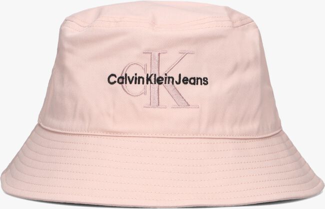 CALVIN KLEIN MONOGRAM BUCKET HAT Chapeau en rose - large