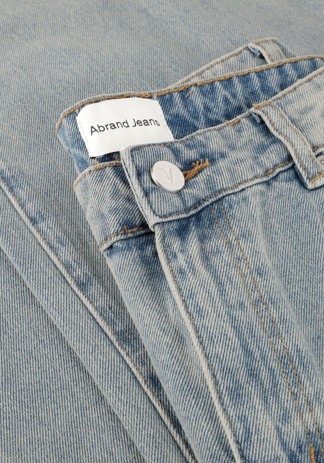 Lichtblauwe ABRAND JEANS Wide jeans MID BARREL JEAN ALEXIS - large
