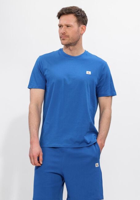 CALVIN KLEIN T-shirt SS BADGE 30S JERSEY CLASSIC TEE en bleu - large