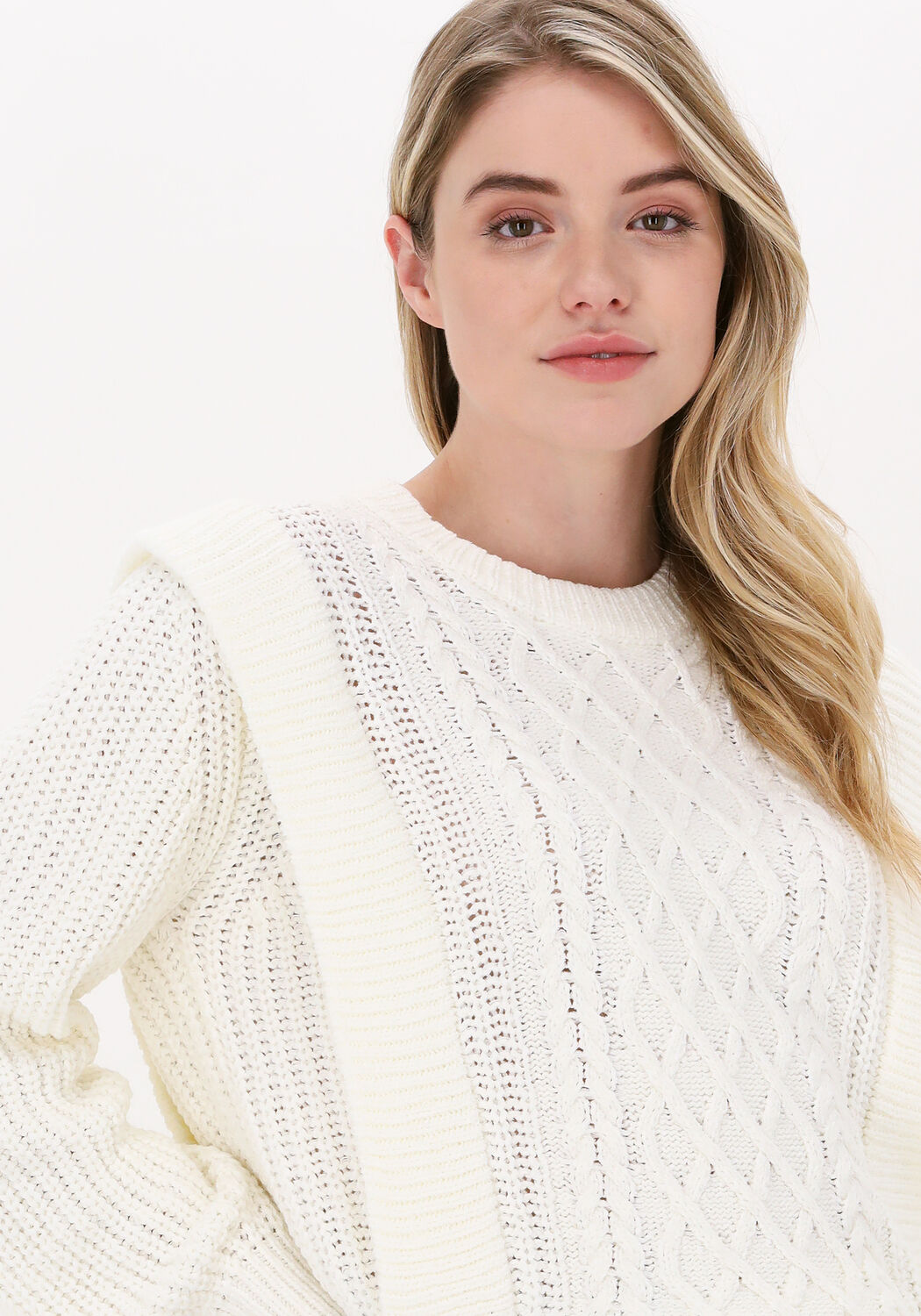 Beige JUST FEMALE Trui MIGHTY KNIT Omoda