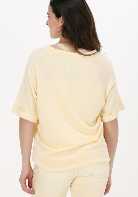 SUMMUM Haut SWEATER SHORT SLEEVE FLUID SWE en jaune - large