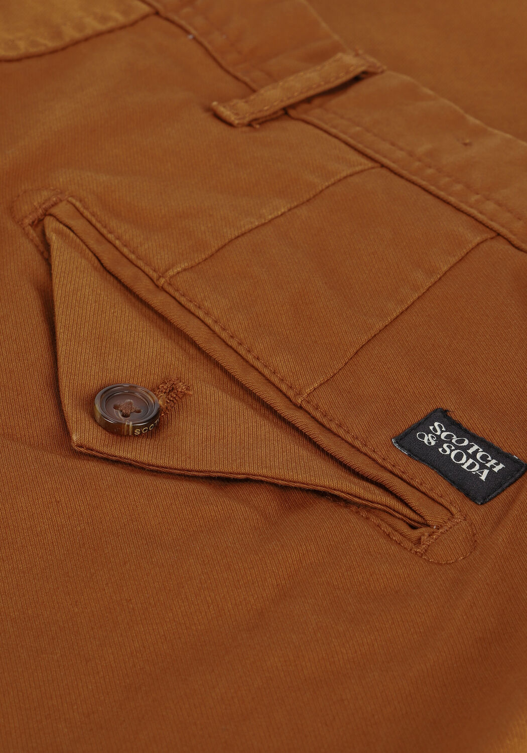 Cognac SCOTCH & SODA Chino STUART REGULAR SLIM-FIT - large
