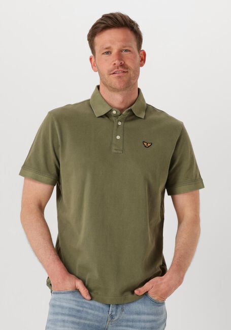 Olijf PME LEGEND Polo PIQUE GARMENT DYE - large