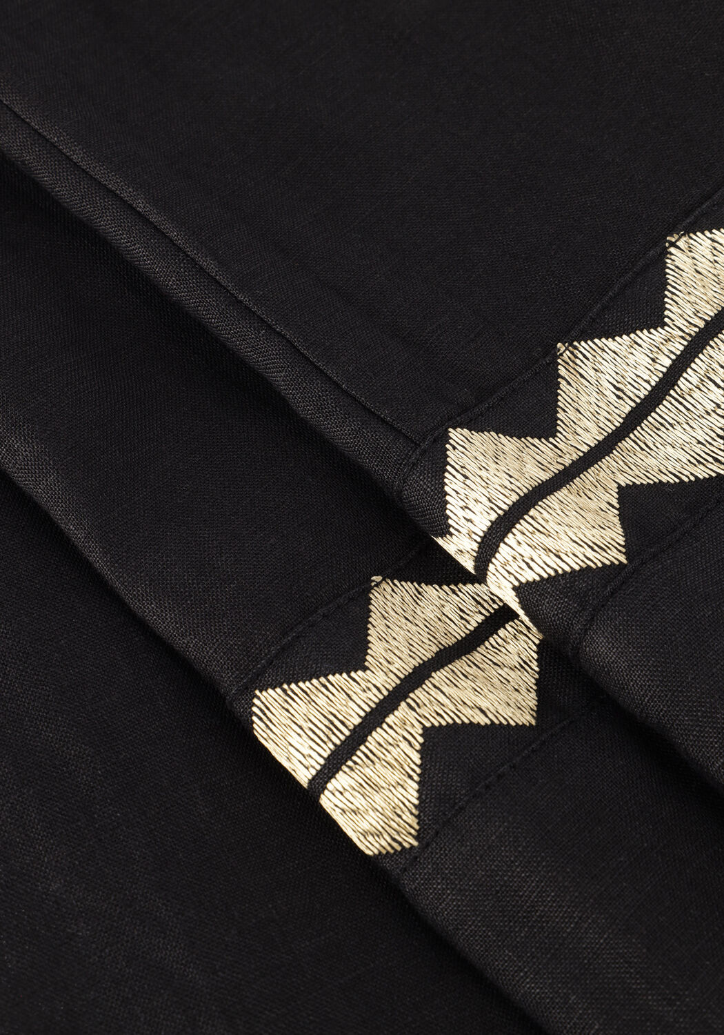 Zwarte GREEK ARCHAIC KORI Wijde broek 210624 - large