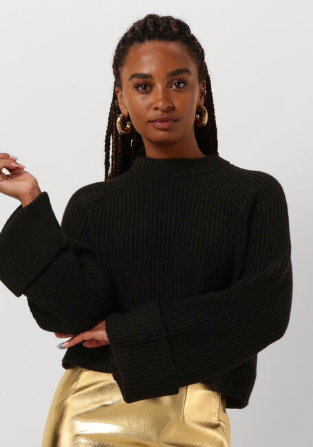EDITED GRS BRITTANY JUMPER Hauts & T-shirts en noir - large