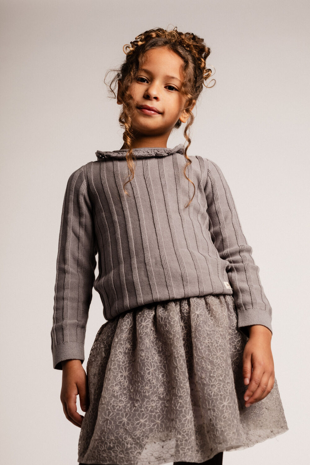 BAJE STUDIO Haut MEX en gris - large