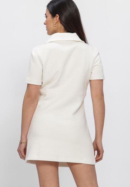 CALVIN KLEIN Mini robe SS SPACER MIXED MEDIA RIB MOCK &Eacute;cru - large