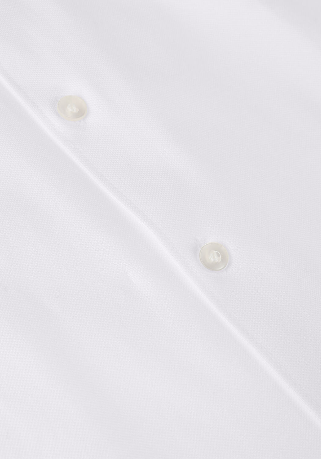 Witte PURE PATH Casual overhemd PIQUE SHORTSLEEVE BUTTON UP SHIRT - large