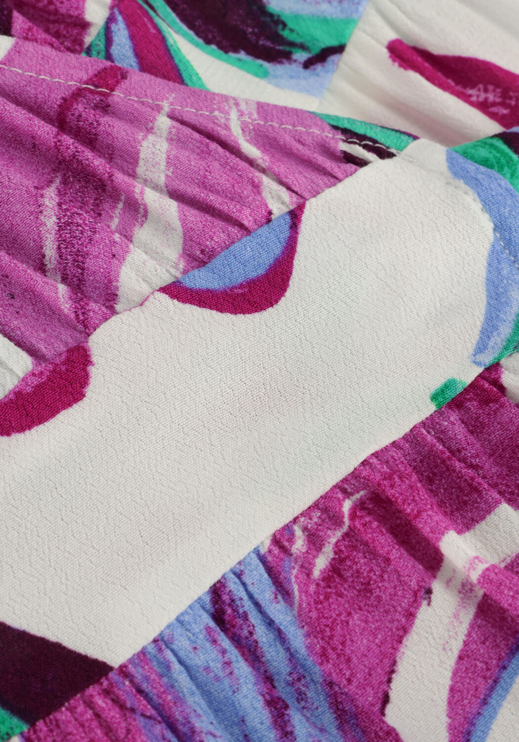 Witte POM AMSTERDAM Midi jurk FIORE DI ZUCCA DRESS - large