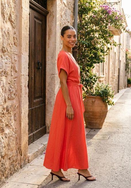 GRACE & MILA Robe maxi SS26110005 en rouge - large
