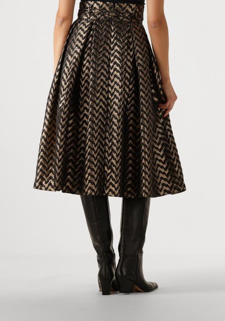 DEA KUDIBAL Jupe midi ALBI en or - large