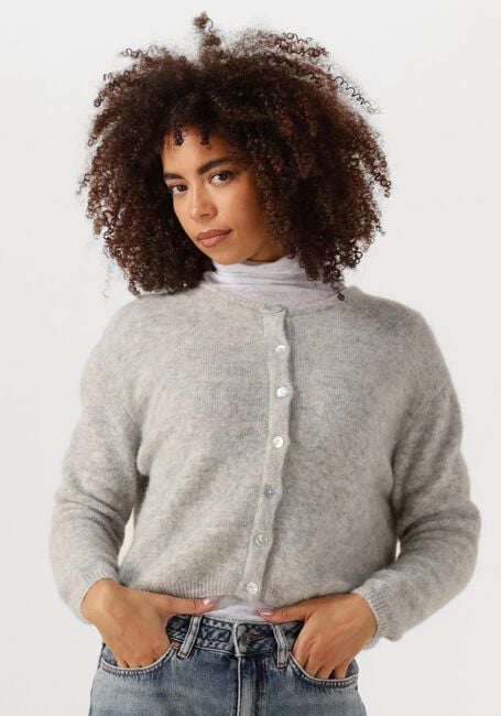 AMERICAN VINTAGE Gilet VITOW CARDIGAN Gris clair - large