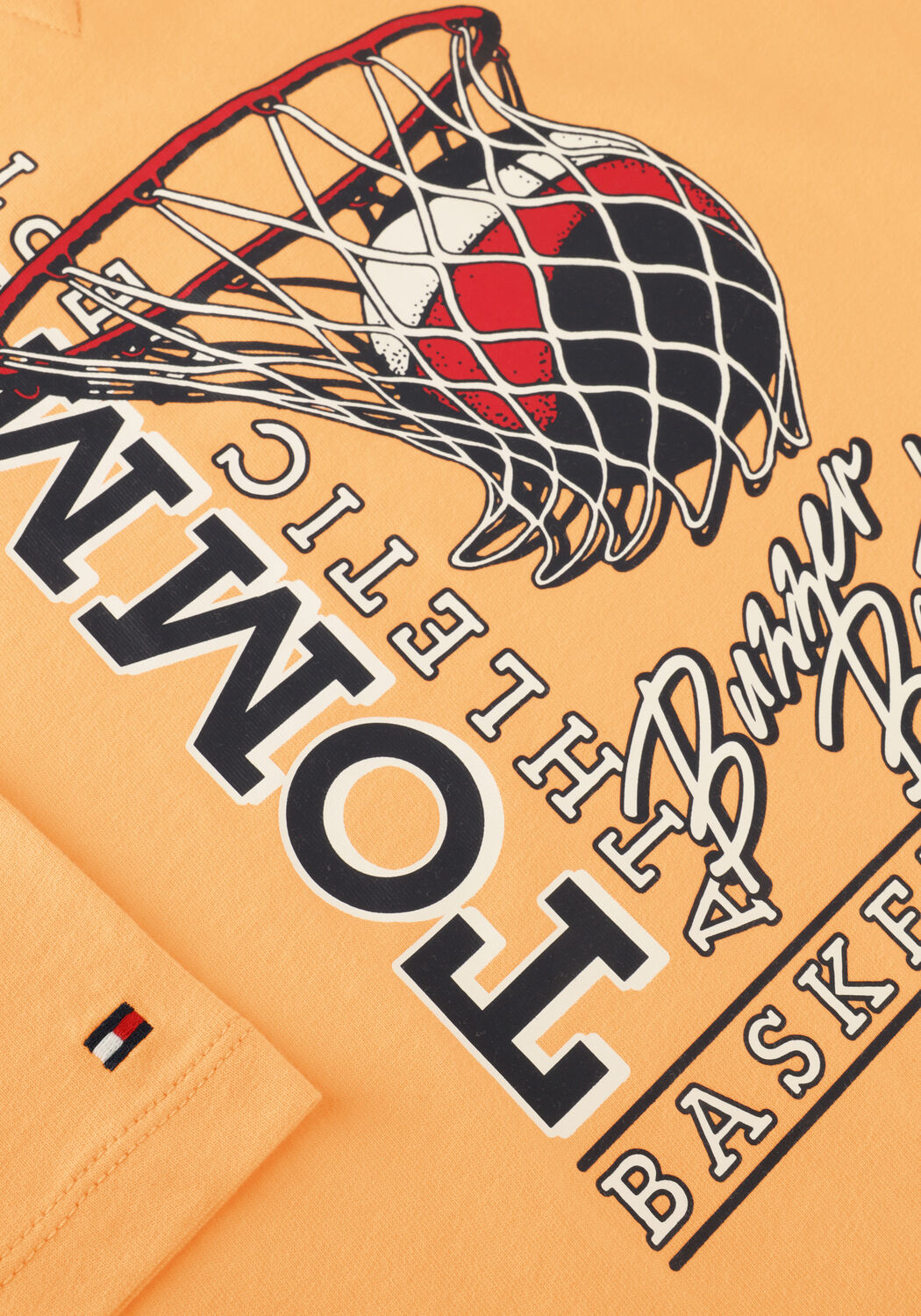 TOMMY HILFIGER T-shirt BASKETBALL GRAPHIC T-SHIRT en orange - large