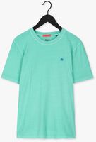Mint SCOTCH & SODA T-shirt GARMENT-DYED CREWNECK TEE WITH EMBROIDERY LOGO