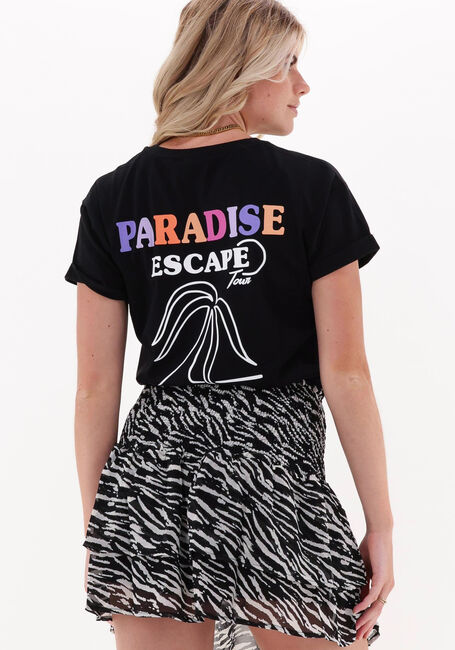 Zwarte COLOURFUL REBEL T-shirt PARADISE ESCAPE BOXY TEE - large