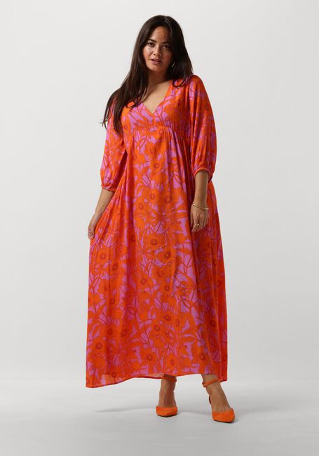 Paarse YDENCE Maxi jurk DRESS FEMME - large
