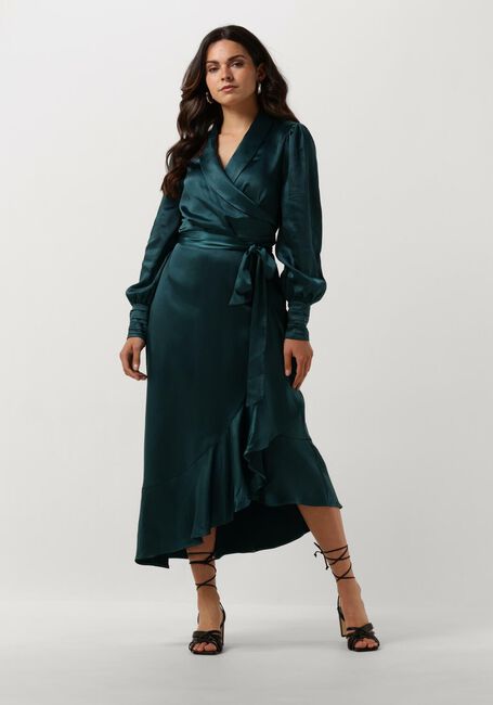 NOTRE-V Robe midi NV-DORISSA SATIN DRESS en bleu - large