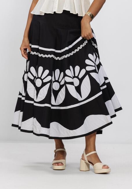 ANTIK BATIK Jupe midi CADIX SKIRT en noir - large