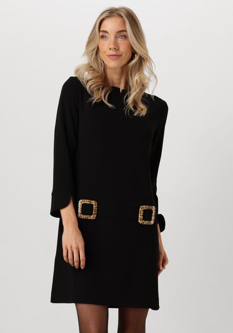 Zwarte ANA ALCAZAR Mini jurk A DRESS LEO CLASP - large