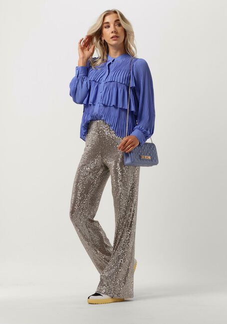 Y.A.S. Pantalon YASSTEEL HW FLARED PANTS en argent - large