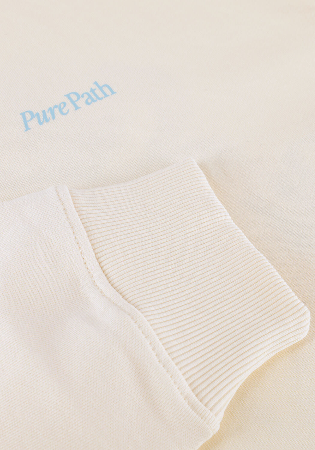 PURE PATH Chandail TRIO OF FLOWERS CREWNECK en beige - large