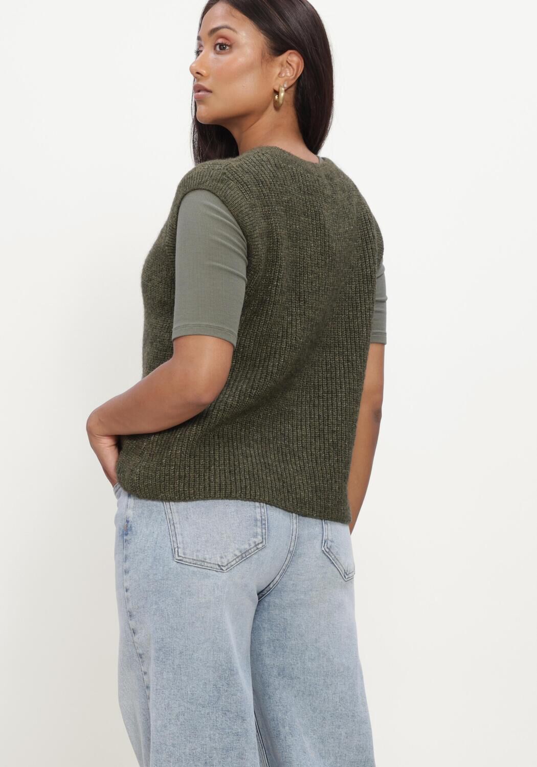 Groene MODSTR&Ouml;M Vest CRISMD VEST - large