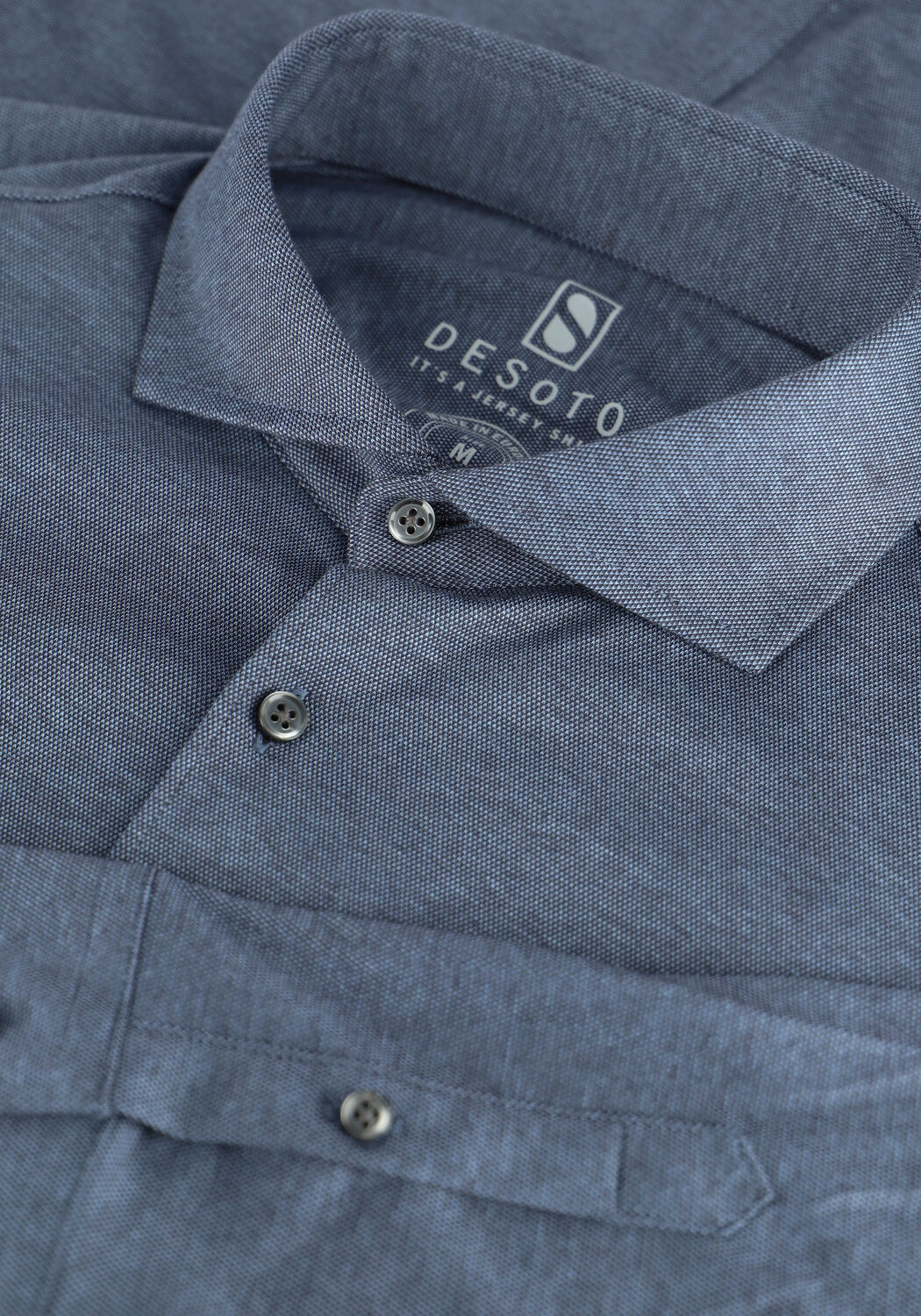 DESOTO Chemise d&eacute;contract&eacute; NEW HAI 1/1 en bleu - large