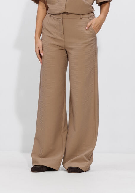 Camel STUDIO ANNELOES Wijde broek Lexie waffle trousers - large