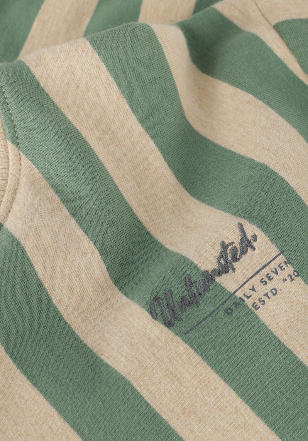 Groene DAILY7 Sweater SWEATER OVERSIZED STRIPE - large