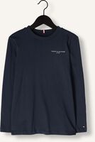 TOMMY HILFIGER T-shirt MINI CORP T-SHIRT LS Bleu foncé TOMMY HILFIGER T-shirt MINI CORP T-SHIRT LS Bleu foncé - medium