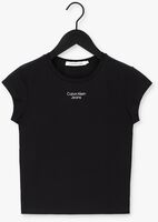 CALVIN KLEIN T-shirt STACKED LOGO TIGHT TEE en noir