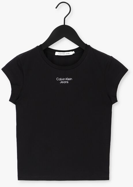 CALVIN KLEIN T-shirt STACKED LOGO TIGHT TEE en noir - large