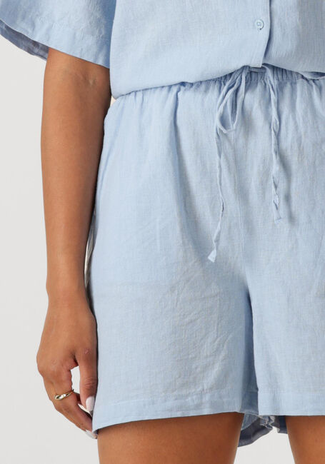 Lichtblauwe SELECTED FEMME Korte broek SLFLUISA MW STRING SHORTS B - large