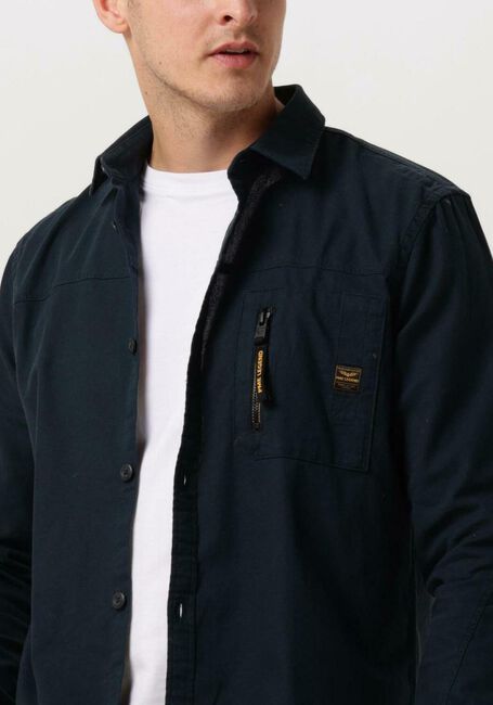 PME LEGEND Chemise décontracté LONG SLEEVE SHIRT CTN MATT WEAVE en bleu - large