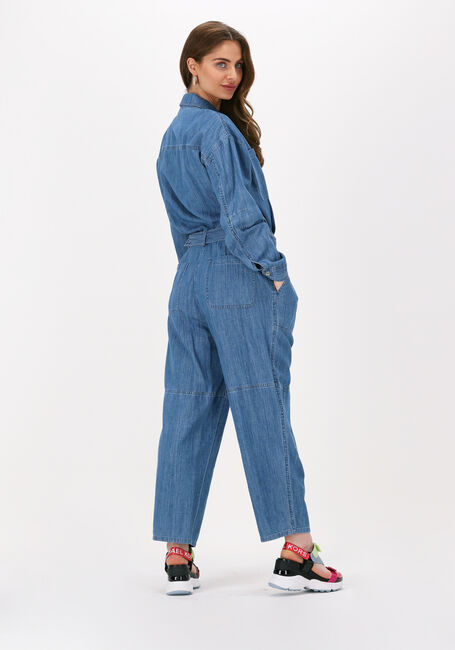 MICHAEL KORS Combinaison CHAMBRAY BELTED JUMPSUIT en bleu - large