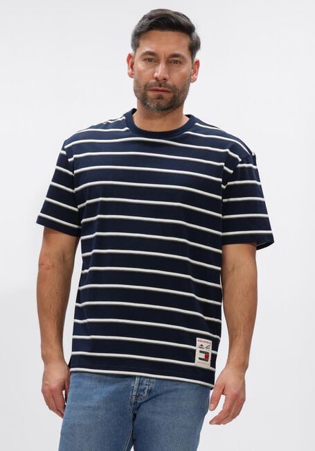 Donkerblauwe TOMMY JEANS T-shirt TJM RLX LABEL SS TEE - large