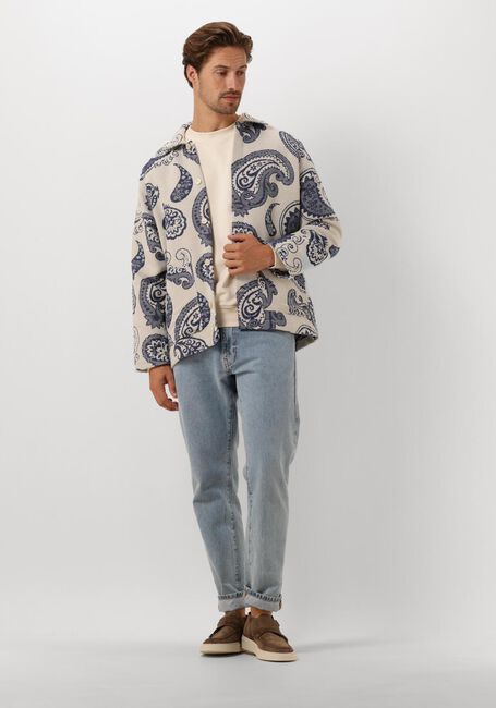 WOODBIRD Surchemise WBBLADE JAQUARD JACKET en bleu - large